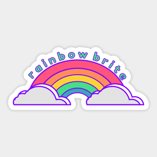 Rainbow brite kids gift Sticker